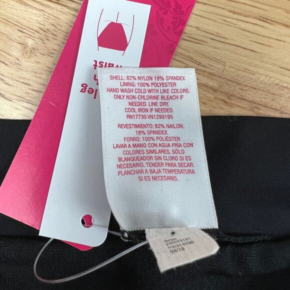 Xhilaration Juniors' Black High Leg High Waist Bikini Bottoms - Medium - NWT - Picture 5 of 5